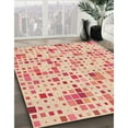 thumbnail image 3 of Ahgly Company Machine Washable Indoor Square Transitional Deep Peach Orange Area Rugs, 4' Square, 3 of 7