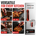 thumbnail image 7 of Ultra-Fast Digital Meat Thermometer with Battery, 0.3 Sec Instant Read Food Thermometer, ±0.5°F Precision, Auto-Rotating Backlit Display, Waterproof Probe for Grill BBQ Air Fryer, Red, 7 of 7