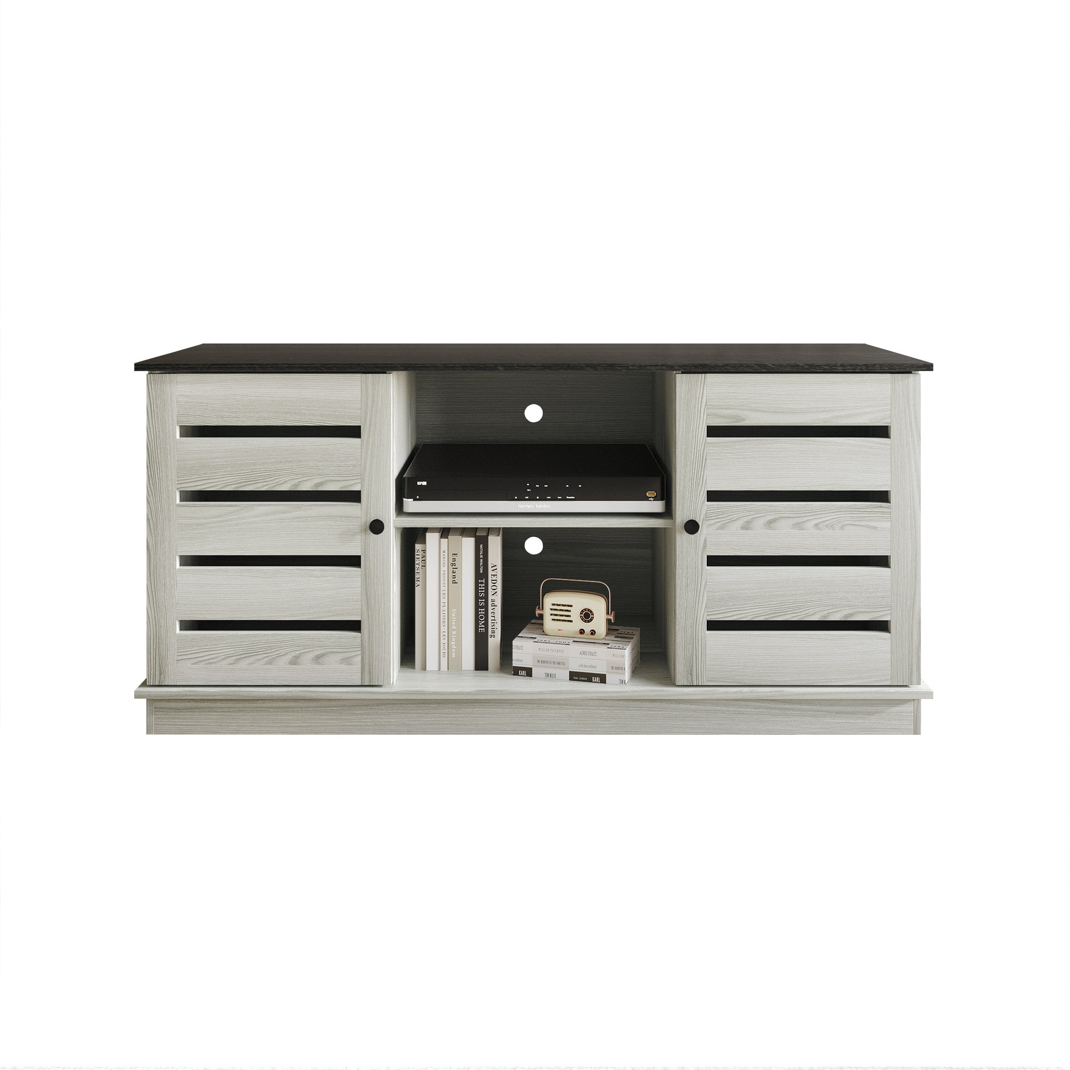 Castle Place Vintage TV Stand Console for TVs up to 50", White