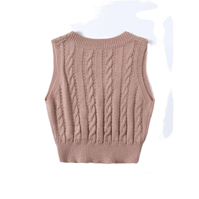 Shein Men Checker Pattern Sweater Vest,S