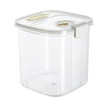 thumbnail image 1 of Contenedores herméticos para almacenar arroz, transparentes, para almacenar alimentos a granel, sellados y con cierre. Transparente Grande, 1 of 9