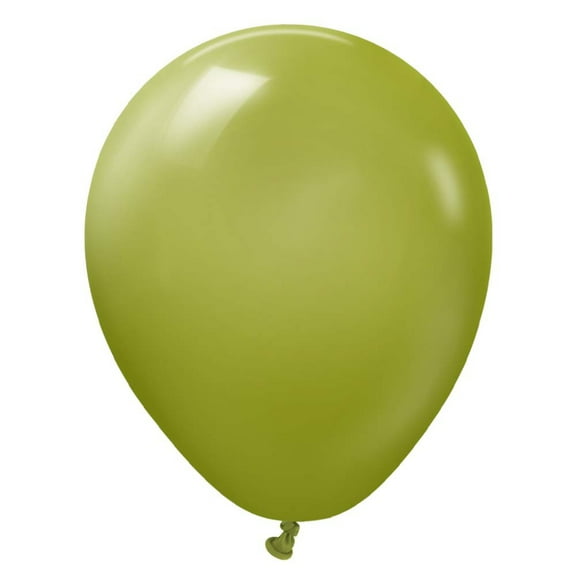 5 inch Kalisan Retro Olive Latex Balloons (100 Pack) - Party Supplies Decorations