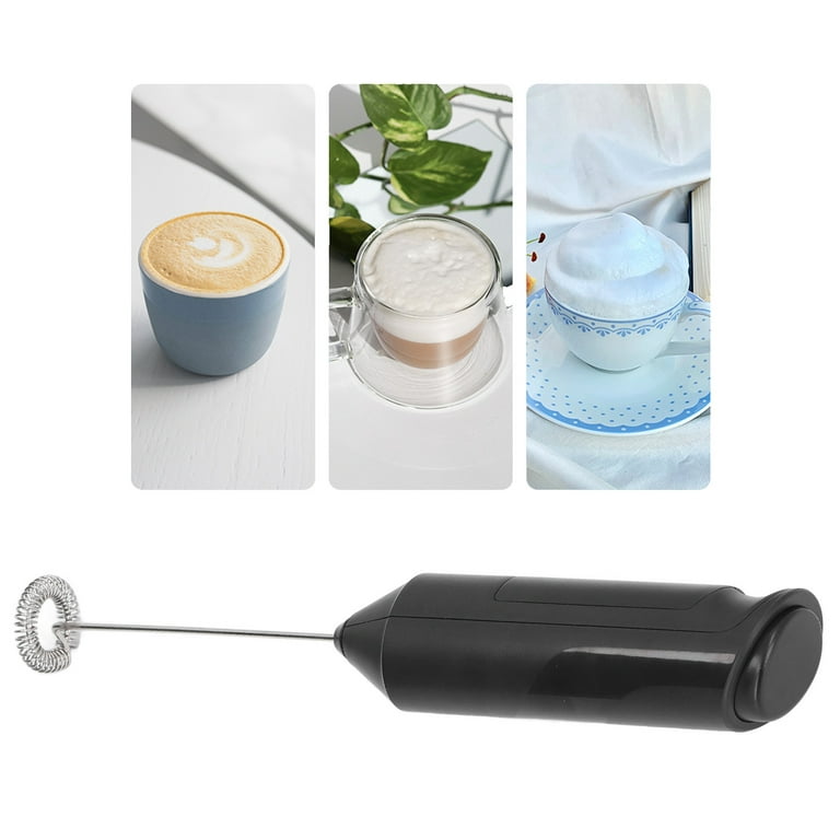 Electric Stirrer, Powerful Motor Coffee Whisk Battery Power Stainless Steel  For Milk For Paint For Beverage