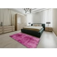 thumbnail image 5 of Ahgly Company Machine Washable Indoor Rectangle Abstract Hot Pink Area Rugs, 3' x 5', 5 of 7