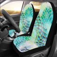 thumbnail image 2 of RYLABLUE Set of 2 Car Seat Covers Color Skull Universal Auto Front Seats Protector Fits for Car,SUV Sedan,Truck, 2 of 3