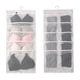 thumbnail image 2 of Bolsa de almacenamiento de ropa interior colgante de doble cara, organizador divisor, contenedor de calcetines para el hogar (blanco), 2 of 8