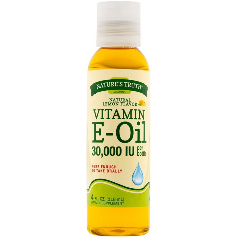 6 Pack Nature's Truth Vitamin E Oil Liquid, Lemon Flavor 4 oz