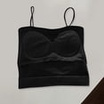 thumbnail image 4 of Noric Women's Built-in Bra Tank Top Square Neck Sleeveless Ribbed Spaghetti Strap Cami Slimming Everyday Basic Casual Outfits, 4 of 6
