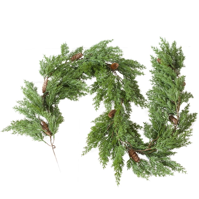 Xiao Hua 2 guirnaldas de enredaderas de 190 cm con hojas verdes, plantas colgantes artificiales, decoración para el hogar, dormitorio, pared, fiesta y boda - D10