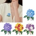 thumbnail image 4 of Alloy Enamel Hydrangea Pin Floral Brooch For Women Portable Jewelry Accessory Gift, 4 of 20