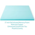 thumbnail image 4 of ViscoLogic 2 Inch Gel Memory Foam Mattress Topper, Full /Double Mattress Topper, 4 of 5