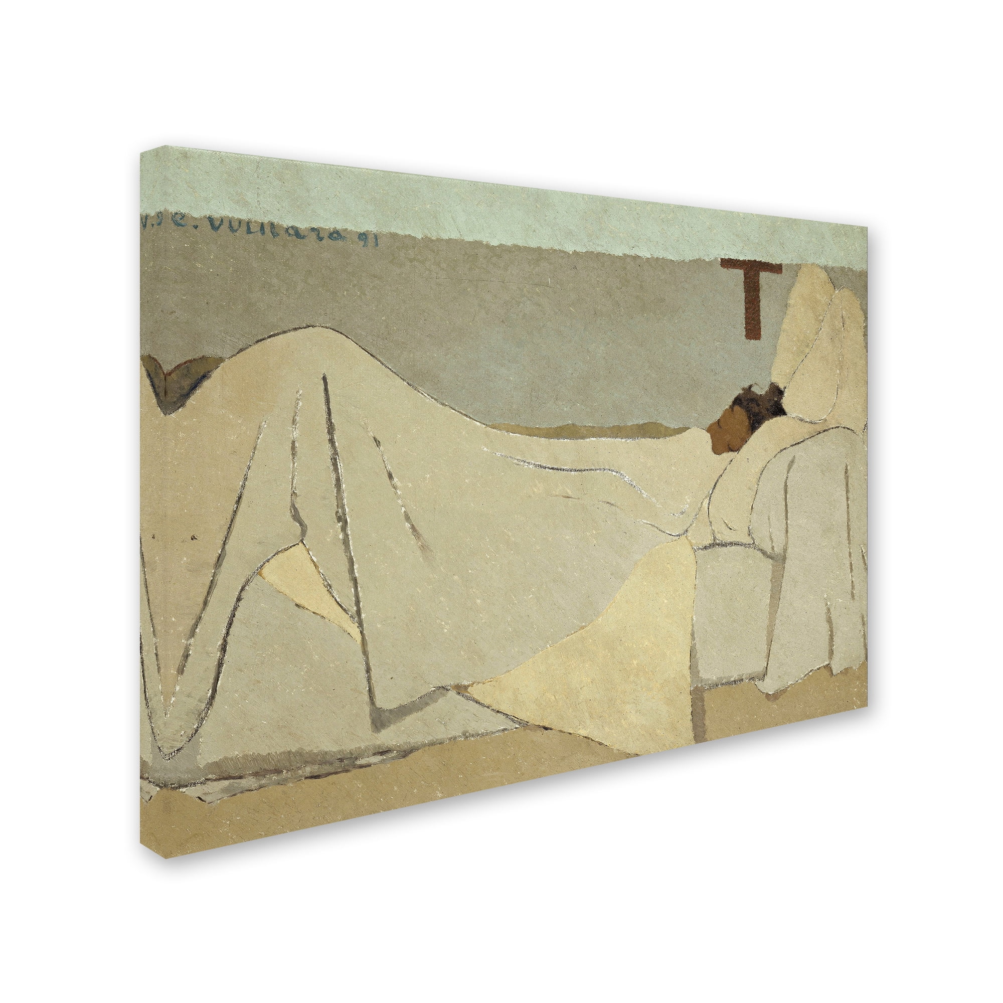 Edouard Vuillard 'In Bed' Canvas Art