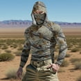 thumbnail image 2 of Fewfanhot Sweatshirts for Men Hunting Shirts with Mask Long Sleeve Camo Fishing Hoodie, 2 of 10