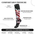 thumbnail image 3 of Bixox Largemouth Bass Fish in USA Print Compression Socks,Compression Socks Women & Men Circulation for Medical,Running,Athletic, 3 of 7