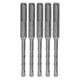 thumbnail image 1 of 5Pcs Rotary Hammer Drill Bit Cemented Carbide Tip Spiral 2 Flutes Impact Drill, 1 of 5