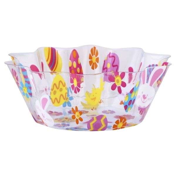 Easter Icons Plastic Fluted Bowl