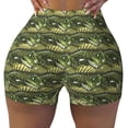 thumbnail image 2 of Rateoe largemouth bass Printed Power Workout Shorts for Women Tummy Control Squat Proof Ribbed Thick Seamless Scrunch Active Short-Small, 2 of 8