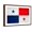 Brown Frame, variant on Art.com Panama Flag Design with Wood Patterning - Flags of the World Series Art Print by Philippe Hugonnard, 18" x 12"