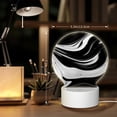 thumbnail image 6 of Daiia Abstract Black White Swirls Pattern Acrylic Night Light, LED Touch Light, Bedroom Night Light, Soft Glowing Lamp Perfect Gift for Mother's Day, Birthday, or Christmas, 6 of 9