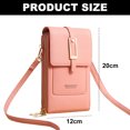 thumbnail image 2 of PU new transparent touch-screen mobile phone bag slung bag multifunctional mobile phone handbag, 2 of 5