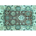 thumbnail image 1 of Ahgly Company Indoor Rectangle Abstract Light Blue Modern Area Rugs, 5' x 7', 1 of 4