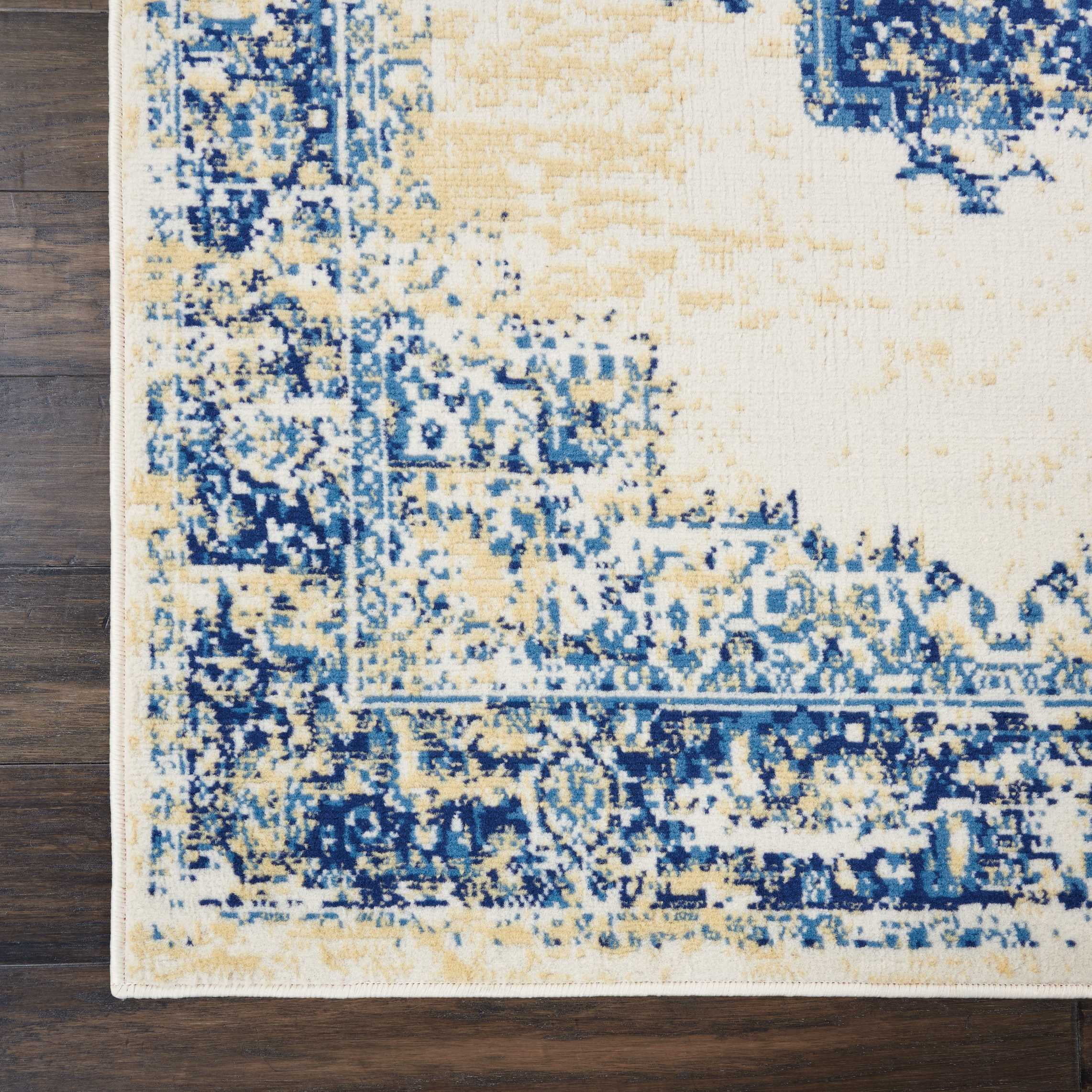 Desert Fields Contemporary Medallion Loomed Area Rug, 4' x 6'