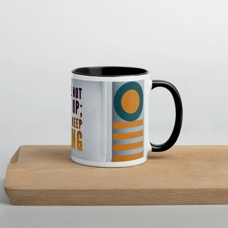 

GloWell Designs - Mug with Color Inside - Affirmation Quote - I Will Not Give Up