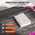 thumbnail image 5 of ModFusion Dark Oak Color Square Coffee Table with Storage and Barn Door Design for Modern Farmhouse Living Room Table, 5 of 10