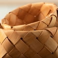 thumbnail image 7 of Clearance!!Storage Basket with Handle- Hand Woven Wood Chip Picnic Basket, Fruit Basket, Bread Basket Desktop Storage Box, 7 of 7