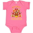 thumbnail image 3 of Inktastic My First Thanksgiving with Football Turkey Boys or Girls Baby Bodysuit, 3 of 5