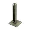 CRL PSB5ABGY Beige Gray AWS Steel Stanchion for 135 Degree Rectangular Center Posts