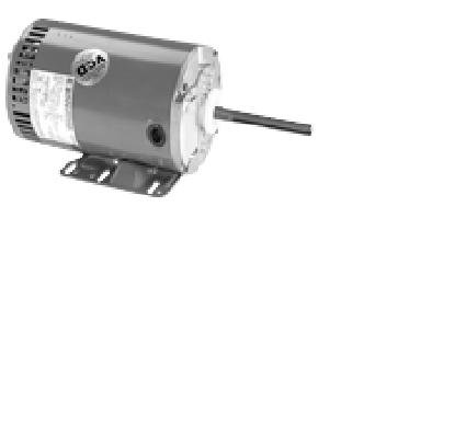 Marathon X525 56HZ Frame Condenser Fan/Heat Pump Motor, 3 Phase, Rigid Base, Open Air Over Shaft Up/Horizontal, Shaft Dimension 5/8" x 5", 7.2-6.8/3.4 amp, 2 hp, 1140 rpm, 208-230/460V