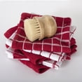 thumbnail image 4 of RITZ Terry Check Dish Cloth, Set of Six, Paprika, 4 of 5