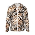 thumbnail image 1 of Fotbe Watercolor Zebra Chaqueta con Protección Solar UPF 50+ para Hombre y Mujer, Camisa con Capucha y Bolsillos-3X-Large, 1 of 7