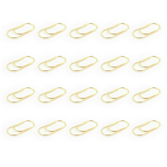 20Pcs Colorful Paper Clip 50mm Large Metal Paperclip File Holder Clip Metal Bookmarks for Binding File Document