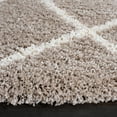 thumbnail image 3 of SAFAVIEH Hudson Shag Jackson Trellis Area Rug, Beige/Ivory, 7' x 7' Round, 3 of 8