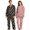 Pink, variant on ZHOUCHANKIDS Women's Casual Trousers Suit Soft Comfortable Sleepwear Set For Valentine's Day Cozy Home Wear Outfit Black XL