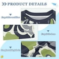 thumbnail image 2 of FORMRS Boys Rash Guard with Short Sleeves UPF 50+ Swim Shirts Sizes 3-12T, Retro Floral Pattern, 2 of 6