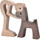 thumbnail image 1 of Accent Decor Men And Dog Figura Decorativa Wooden Gift Home Accents, 1 of 5