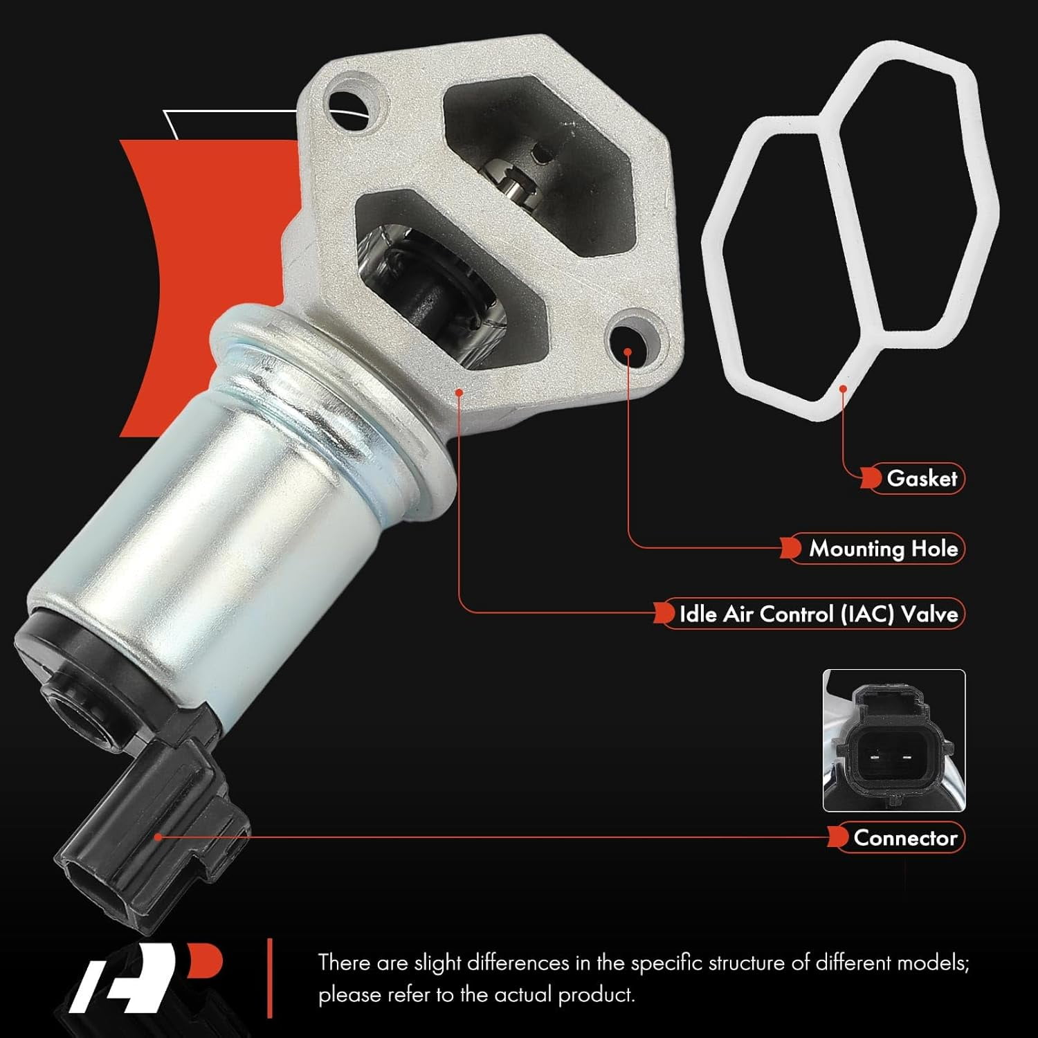 A-Premium Fuel Injection Idle Air Control Valve Compatible with Ford Explorer 1999-2001, Explorer Sport Trac 2001 & Mercury Mountaineer 1999-2001, 4.0L, Replace# XL2Z9F715AA, YU3Z9F715AA