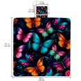 thumbnail image 2 of Butterfly Canvas Picnic Mat - Waterproof Outdoor Blanket - Large Portable Mats with Travel Bag for Picnics and Family Gatherings - Foldable, Easy to Clean, and Durable Design, 2 of 6