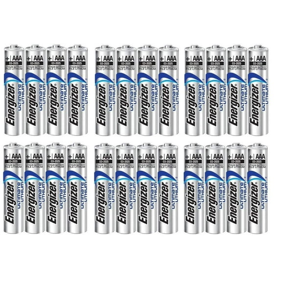 24 x AAA Energizer Ultimate Lithium (L92) Batteries
