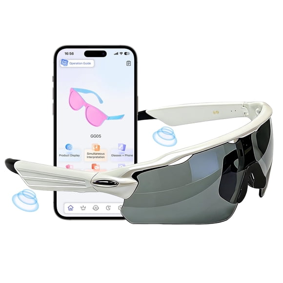 Lentes de audio inteligentes Zigtik Bluetooth 5.4 de oído abierto UV400