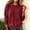 Wine, variant on HOMBOM Sweatshirt for Women with Pockets Winter Plain Fleece Cute Long Sleeve Crew Neck Pullover Tops for Young Women Athletic Daily Wear