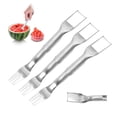 thumbnail image 1 of Birdeem Foldable Stainless Steel Watermelon Cutter Multifunctional Watermelon Fork Watermelon Dividerblock Cutter Fruit Fork, 1 of 12
