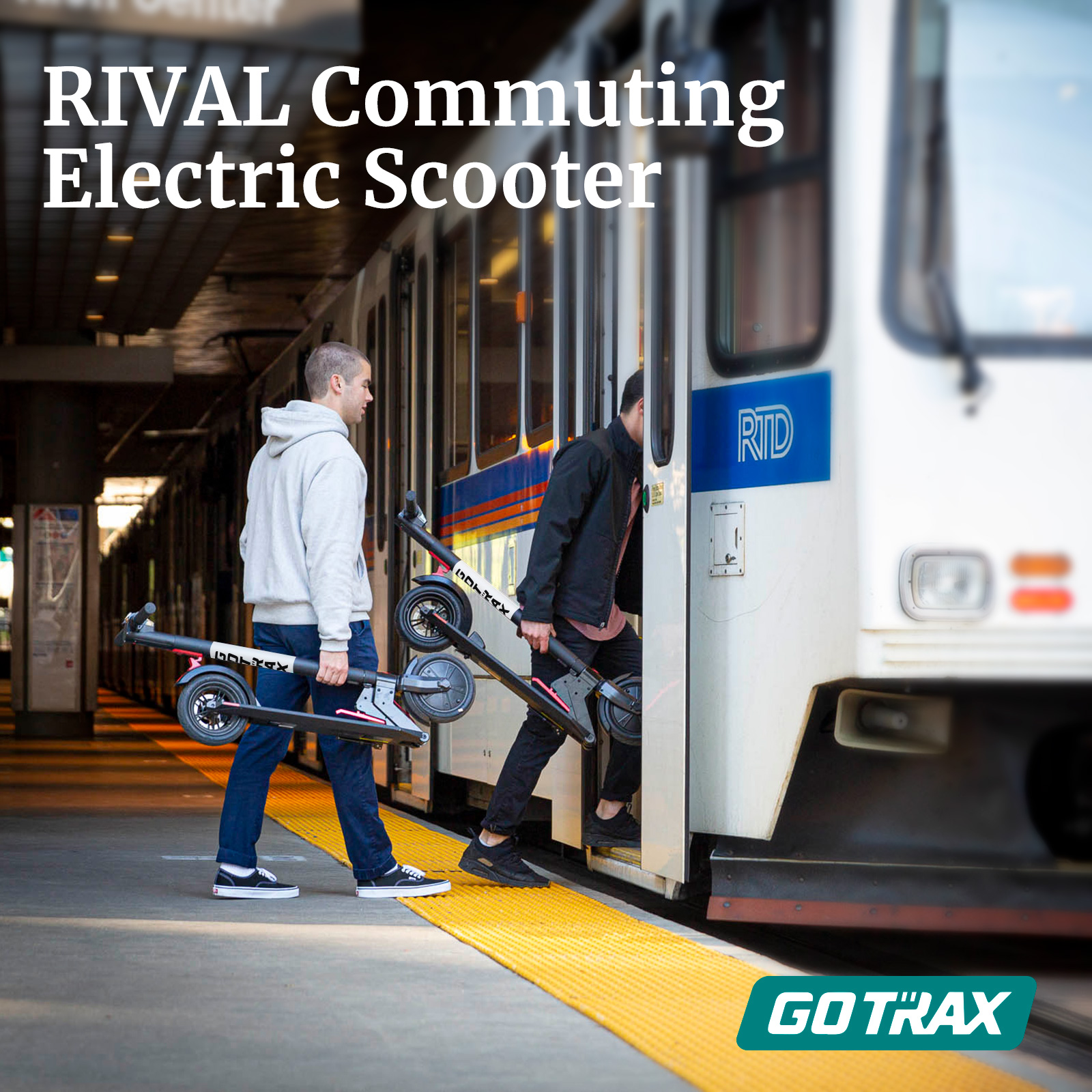 GOTRAX Rival Commuting Folding Electric Scooter - 8.5 In. Air Filled Tires - 15.5MPH and up to 12 Mile Range