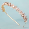 thumbnail image 5 of MIALLO Luxury Gold Flower Crystal Headband, Fashion Marquise Zircon Hairband for Prom, Party and Daily Wear, 5 of 8
