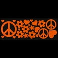 thumbnail image 2 of LiteMark Reflective Stickers - Hippy Pack - Orange, 2 of 2