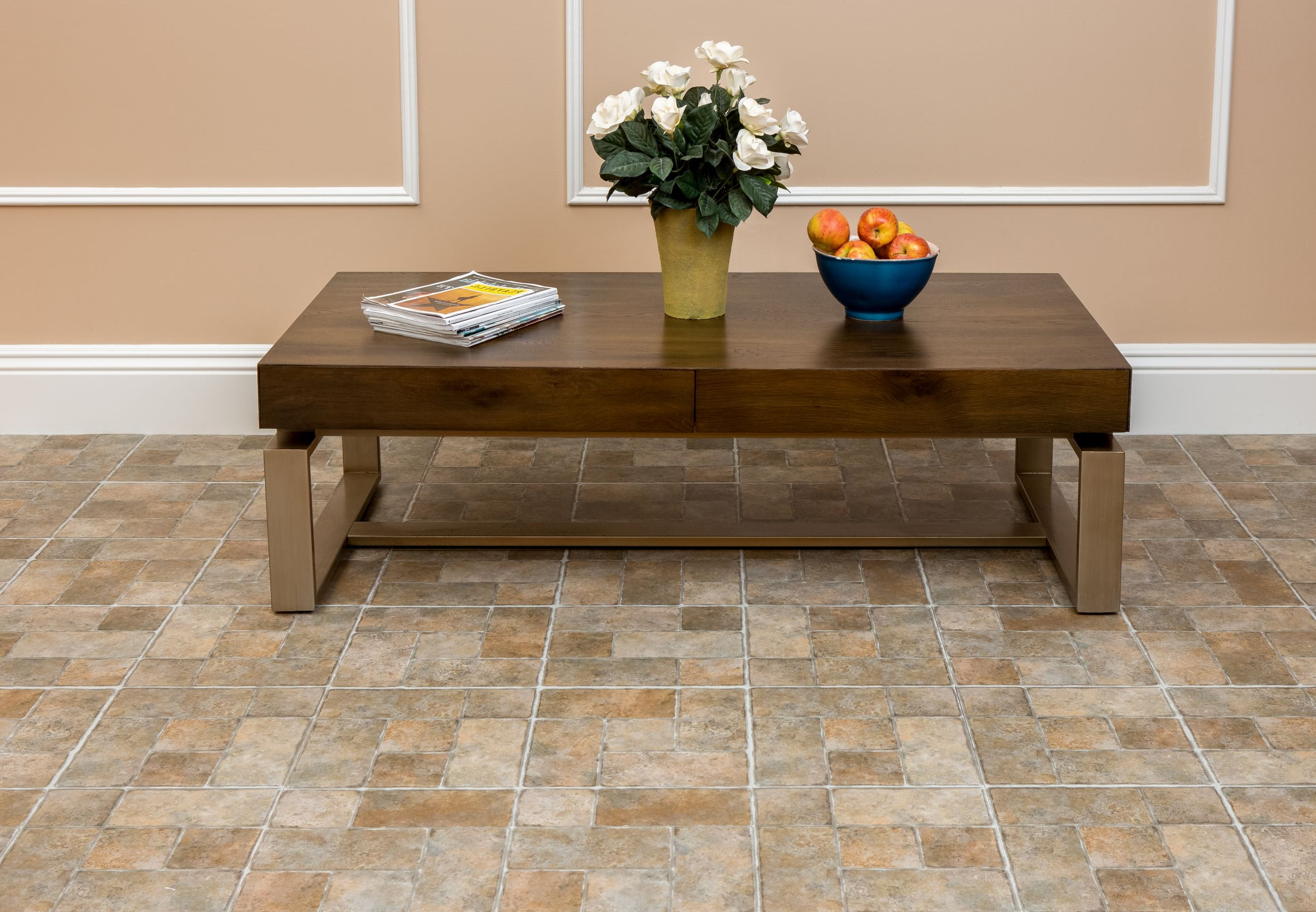 Traditional Elegance Madison Quartose Granite 12x12 Self Adhesive Vinyl Floor Tile - 20 Tiles/20 sq. ft.