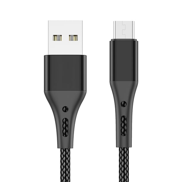 Bearachild Cable de carga Cable USB tipo C Cable de datos de rápido Accesorio de cable de teléfono móvil de nailon trenzado, 2 metros, negro Type3 NO3